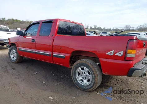2002 Chevrolet Silverado 1500 z USA, uszkodzony, nr VIN 2GCEK19T721240785